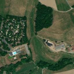 Vue satellite de Camping de Hurongues à Pomeys