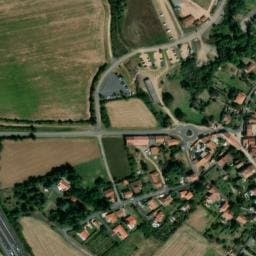 Vue satellite de Aire de camping-car à Montpeyroux à Montpeyroux