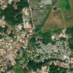 Vue satellite de Camping Les Catalpas à Semussac