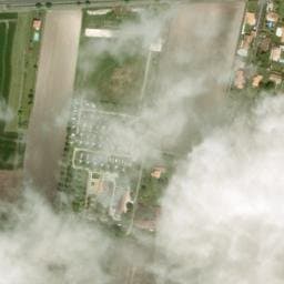 Vue satellite de Camping 2B à Semussac