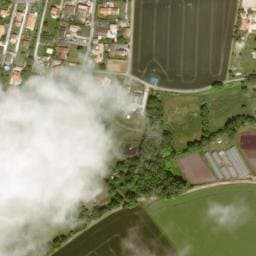 Vue satellite de Camping le Lys Blanc à Semussac