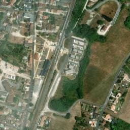 Vue satellite de Aire de services camping-cars La Couronne à Vœuil-et-Giget