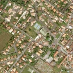 Vue satellite de Parking allée du Stade à Semussac