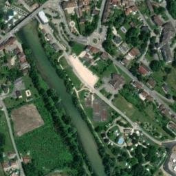 Vue satellite de Les Bords du Guiers à Aoste