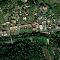 Vue satellite de Aire de camping-car à Clémensat à Clémensat