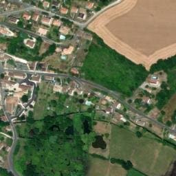 Vue satellite de Aire camping-cars Voeuil et Giget à Vœuil-et-Giget
