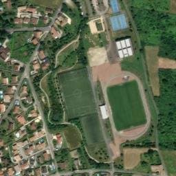 Vue satellite de Aire de stationnement Chasse-Sur-Rhône à Montagny
