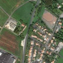 Vue satellite de aire camping car Pons à Pons