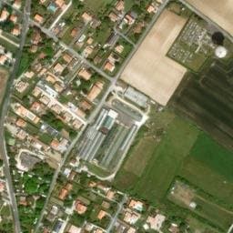 Vue satellite de Le Birat à Semussac
