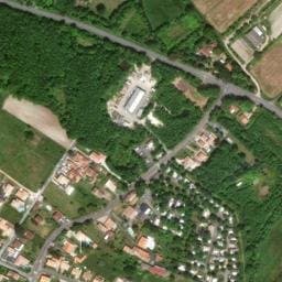 Vue satellite de Camping Les Ribes à Arces