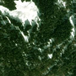 Vue satellite de Abri de la montagne d'en bas à Rognaix