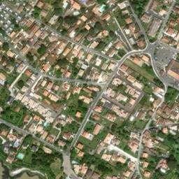 Vue satellite de Les Nonnes à Arces