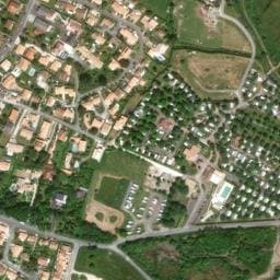 Vue satellite de Camping Le Soleil levant à Arces