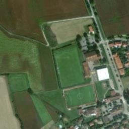 Vue satellite de Aire de stationnement Septème / Salle polyvalente à Saint-Just-Chaleyssin
