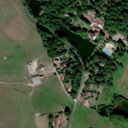 Vue satellite de Château Le Verdoyer à Champs-Romain