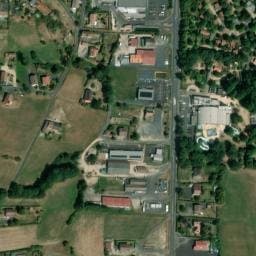 Vue satellite de Les Trois Chênes à Champétières