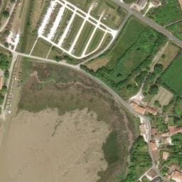 Vue satellite de Parking du village de Talmont-sur-Gironde à Talmont-sur-Gironde