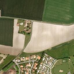 Vue satellite de La Baie de Chant Dorat à Arces