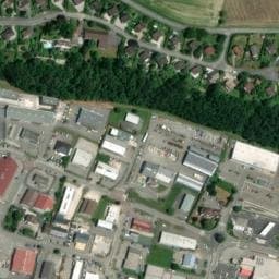 Vue satellite de Station vidange camping car hyper U à Saint-Béron