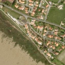 Vue satellite de Parking à Barzan-Plage à Barzan