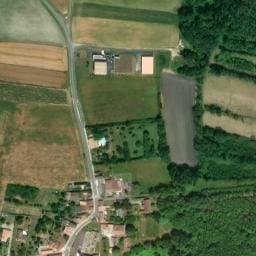 Vue satellite de Parking place de l'église à Barzan
