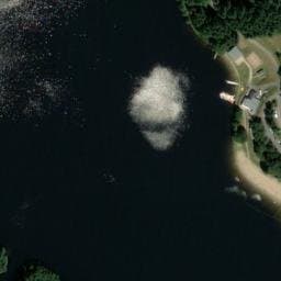 Vue satellite de Aire d'accueil de camping-cars de Sèchemailles à Ambrugeat