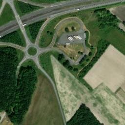 Vue satellite de Aire de repos à Angeduc à Angeduc