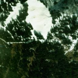 Vue satellite de Captages du Plan de Lay à La Léchère