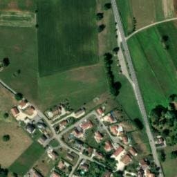 Vue satellite de Aire de repos à Les Abrets en Dauphiné à Les Abrets en Dauphiné