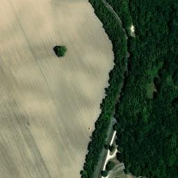 Vue satellite de Aire de camping-car du château de la Mercerie à Dignac