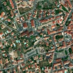 Vue satellite de Aire de camping-car à Bonson à Bonson