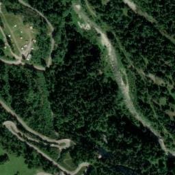 Vue satellite de Camping de Tignes à Tignes