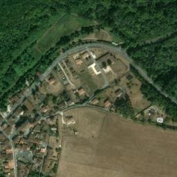 Vue satellite de Aire municipale de stationnement de La Rochebeaucourt à La Rochebeaucourt-et-Argentine