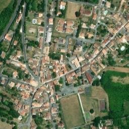 Vue satellite de Parking du centre-ville (derrière la Mairie) à Mortagne-sur-Gironde