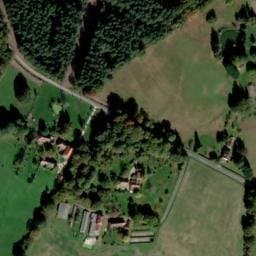 Vue satellite de Camping La Rhue à Jumilhac-le-Grand