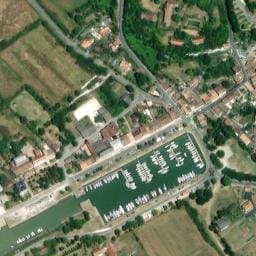 Vue satellite de Parking sur le Port à Mortagne-sur-Gironde