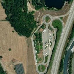 Vue satellite de Aire de Saint-Pierre-de-Belleville à Saint-Georges-d'Hurtières