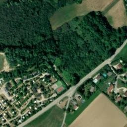 Vue satellite de Camping Détente et Clapotis à Villages du Lac de Paladru