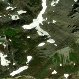 Vue satellite de Refuge du Col du Palet à Champagny-en-Vanoise