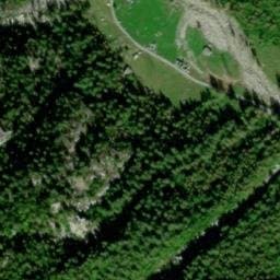 Vue satellite de Sources route barrage du Teleccio à Bonneval-sur-Arc