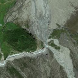 Vue satellite de Cabane de la Glière à Champagny-en-Vanoise