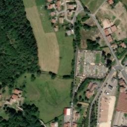 Vue satellite de Aire de camping-car à Aboën à Aboën