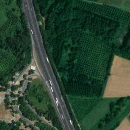 Vue satellite de Aire d'Auberives à Cheyssieu