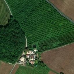 Vue satellite de Aire camping-cars de la ferme Lérisson Gourmand à Condéon