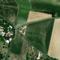 Vue satellite de Camping des Tourbières à Salles-Lavalette
