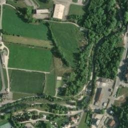 Vue satellite de Camping municipal Les Berges du Guiers à Saint-Laurent-du-Pont