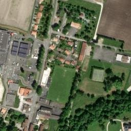 Vue satellite de Aire Camping-cars Mirambeau à Mirambeau