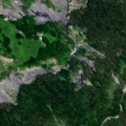 Vue satellite de Abri de Planlebon à Les Belleville