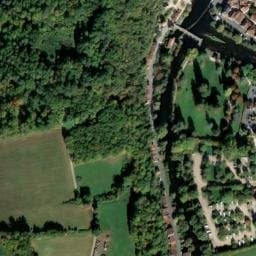 Vue satellite de Aire municipale de stationnement de Brantôme à Bourdeilles