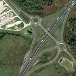 Vue satellite de Aire de la Grolle à Touvérac